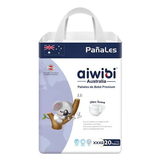 Pañales Aiwibi Premium Elige Talla (p/ M/ G/ Xg/ Xxg/xxxg) Género Sin género Tamaño Extra Extra Extra grande (XXXG)