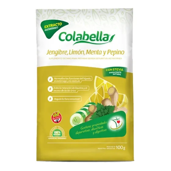 Bebida Extracto De Jengibre Y Limon Colabella - 100 Grs