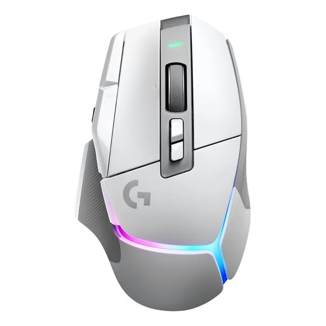 MOUSE GAMER DE JUEGO INALÁMBRICO RECARGABLE LOGITECH GSERIE G G502 X PLUS WHITE