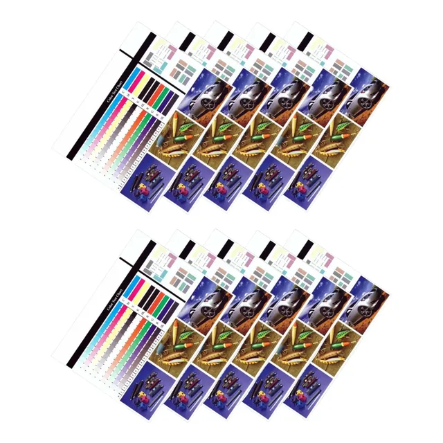 10 Cartas De Ajuste Técnico Test Patter Cardstock Katun