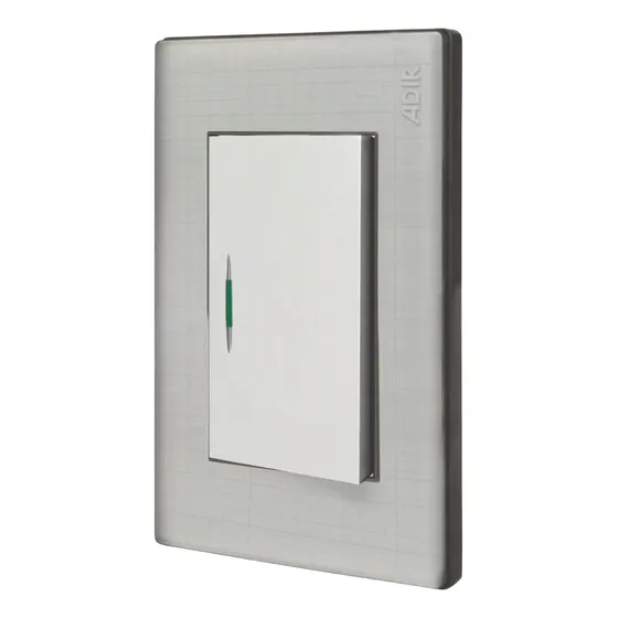 Placa Metálica 1 Apagador Sencillo 1 Pieza Adir 4670