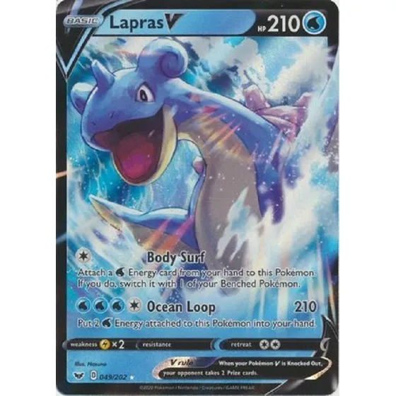 Lapras V 049/202 Ultra Raro Pokemon Tcg