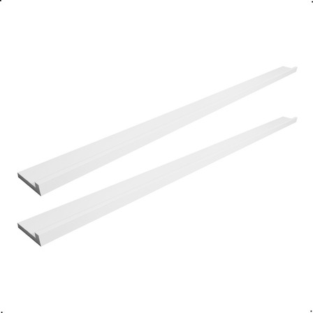 2 Prateleiras 180 Cm P/ Revistas Quadros Expositor Branco Tx 2 Prateleiras 180 Cm P/ Revistas Quadros Expositor Branco Tx