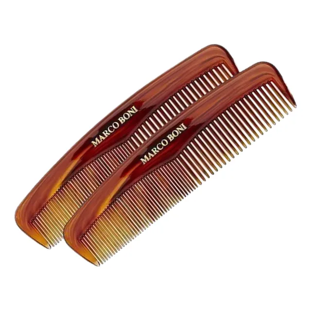 Kit 2 Pentes De Bolso Masculinos Cabelo E Barbas Linha Men