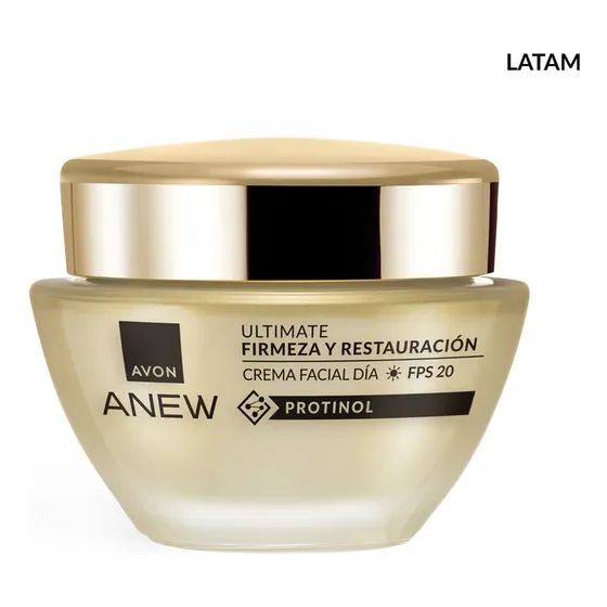 Ultimate Crema Facial Con Protinol Día Fps 20, Anew, Avon