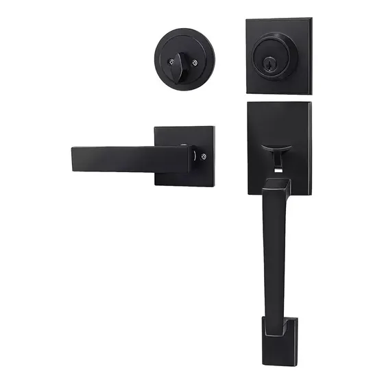 Banna Cerradura De Puerta De Entrada De Casa Moderna Elegante Negra Es Extensible De 60 Mm A 70 Mm Cerradura De Seguridad Cerraduras Para Puertas Manija De Puerta Chapas Para Puertas