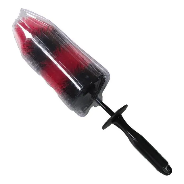 Cpj Cepillo Rojo Y Negro For Limpiar Rines De Autos