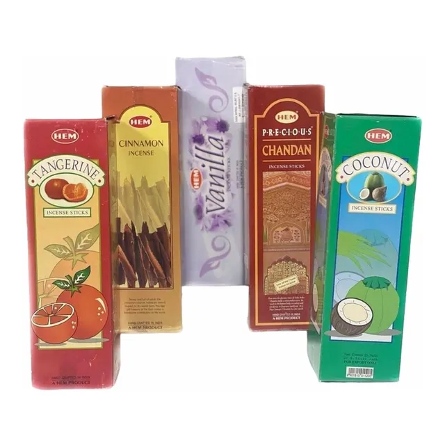 Pack 5 Cajas De Incienso Hem Y Sac