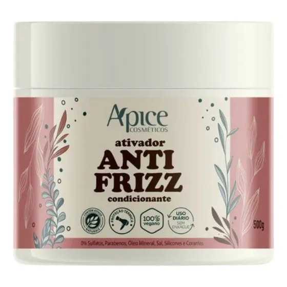 Apse Ativador Anti Frizz 500g No Poo, Low Poo Apice