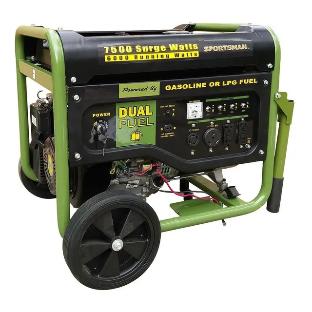 Generador Planta Electrica Sportman 7500/6000-watt Dual Gas