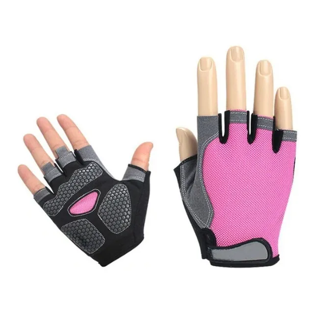 Guantes Mujer Ciclismo Bicicleta Gimnasio Medio Dedo