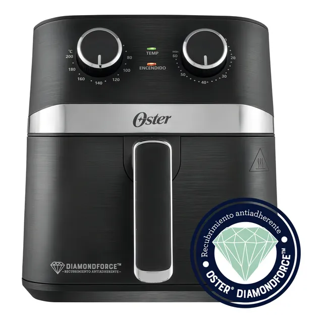 Oster® freidora de aire manual recubrimiento Oster® DiamondForce 4l de capacidad con controles de tiempo y temperatura CKSTAF401MDF
