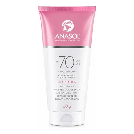 Protetor Solar Anasol Fps 70 Em Creme 60 G