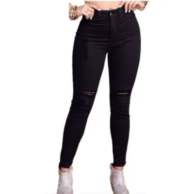 Pantalón Juvenil Para Mujer Atypical -negro