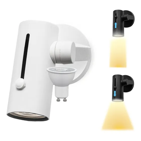 Spot Aplique De Pared O Techo Luz Regulable Gu10 Lavy + Led
