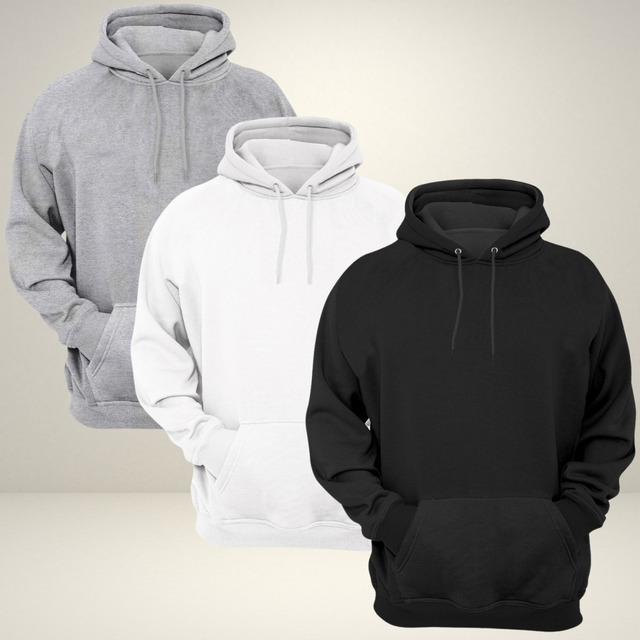 Kit 3 Moletom Blusa De Frio Agasalho Com Capuz Bem Quente Kit 3 Moletom Blusa De Frio Agasalho Com Capuz Bem Quente
