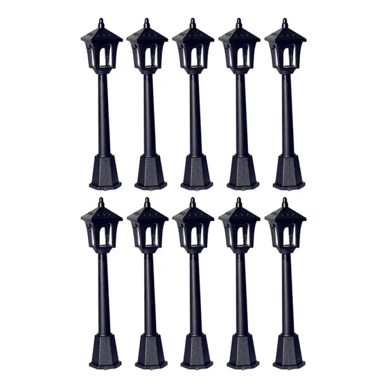 . 10x Mini Postes De Rua, Acessórios De Decoração
