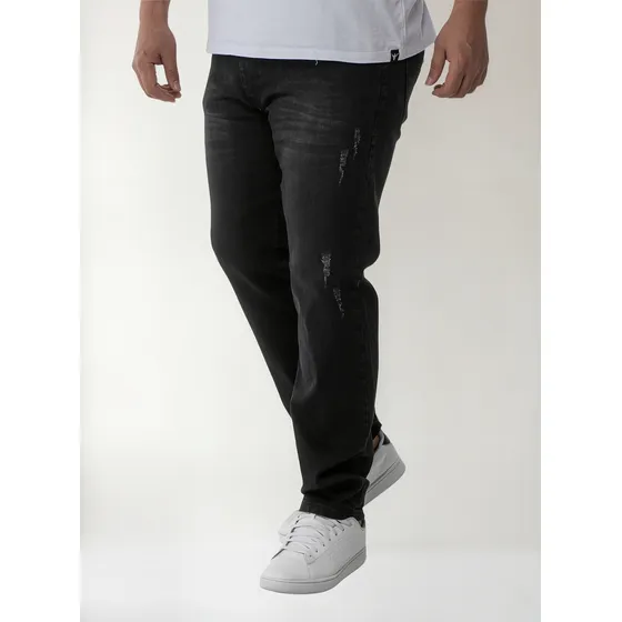 Calca Masculina Jeans Plus Size Com Elastano Da Moda