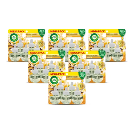 Airwick Recarga Desodorante Electrico Vainilla 6 X 5 Unid