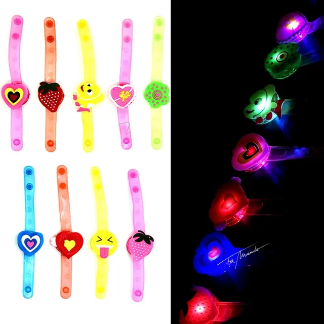 Pack X 10 Pulseras Luminosa Chic Cotillón Fiesta