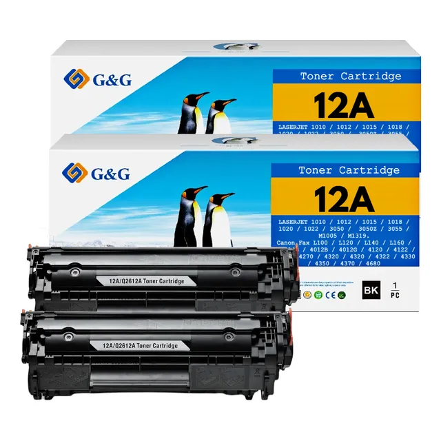 Pack 2 Toner 12a Q2612a -  1010 1018 1020 Alternativo Nuevo