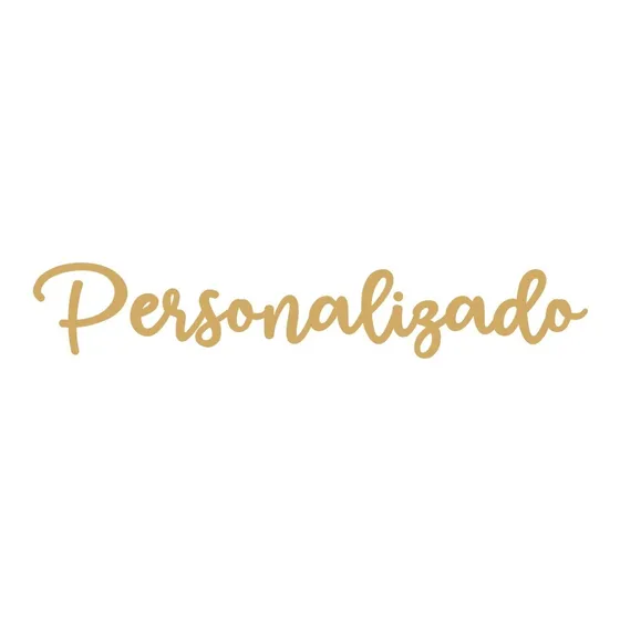 Lettering Personalizado Mdf Dourado 60cm
