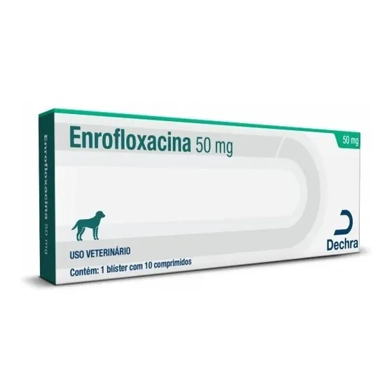 Enrofloxacina 50mg 10 Comprimidos Dechra