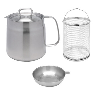 Olla Freidora De Acero Inoxidable, Cesta Para Freír, Olla Olla Freidora De Acero Inoxidable, Cesta Para Freír, Olla