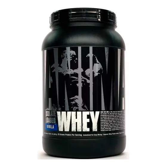 Animal Whey Universal 2 Libras Proteina Isolada Concentrada Sabor Vainilla