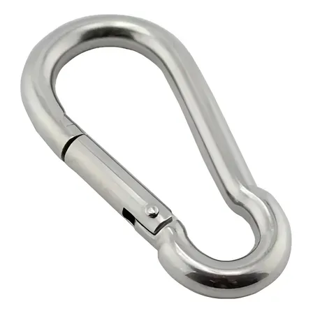 Mosqueton Bandola Acero Fijo 8x80mm 5/16  Soporta 250kg