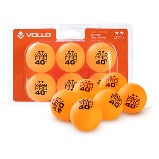 Kit 6 Bolas De Tênis De Mesa Bolinhas De Ping Pong Laranja 2 Estrelas Vollo Abs 40mm Kit 6 Bolas De Tênis De Mesa Bolinhas De Ping Pong Laranja 2 Estrelas Vollo Abs 40mm