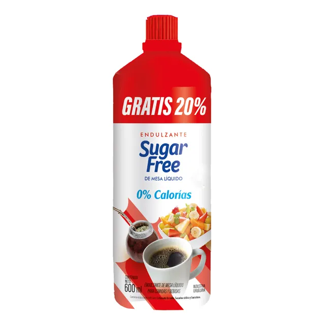 Edulcorante Sugar Free 500 Ml + 100 Ml