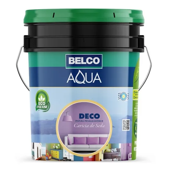 Pintura Latex Premium 3.6 Lts. Lavable Aqua Deco Belco