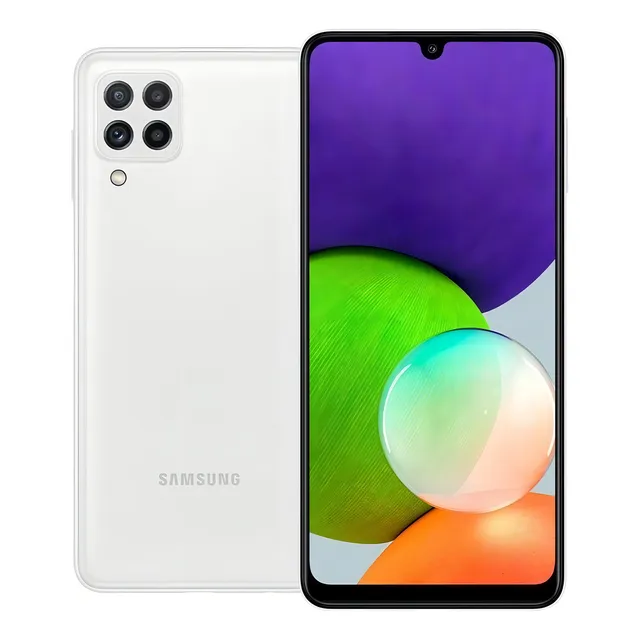 Smartphone Samsung Galaxy A22 Tela 6.4 128gb 4 Gb Ram Branco - Excelente (Recondicionado)