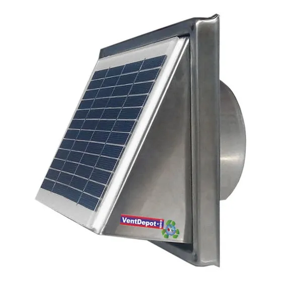 Ventilador Solar Para Invernaderos, Mxwxe-001, Ducto 4  Ø,