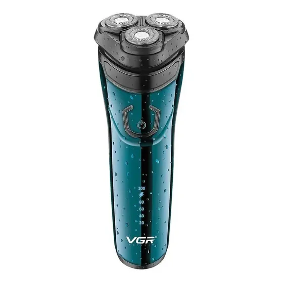 Maquina Afeitadora Vgr Para Barba Recargable Inalambrica