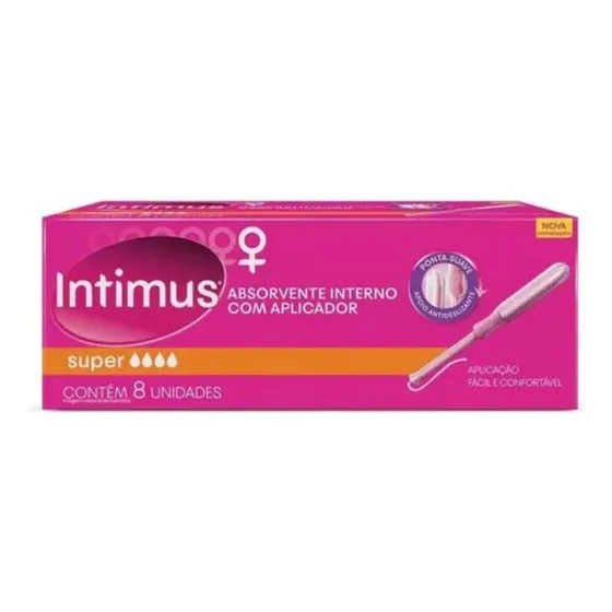 Absorvente Interno Intimus Sports Super C/aplicador - 8 Und