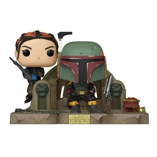 Boneco Funko Pop Boba Fett y Fennec en el trono 486 Star Wars