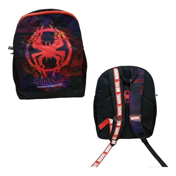 Bolso Morral Escolar Grande De Spiderman Verse    
