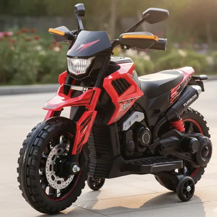 Brinqkids Bq021 Mini Moto Elétrica 6v Infantil Com Pedal Sons E Luzes Cor Vermelho Voltagem Do Carregador 127/220v