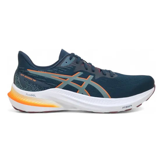 Zapatilla Asics Hombre Gt-2000 12 Verde Naranja