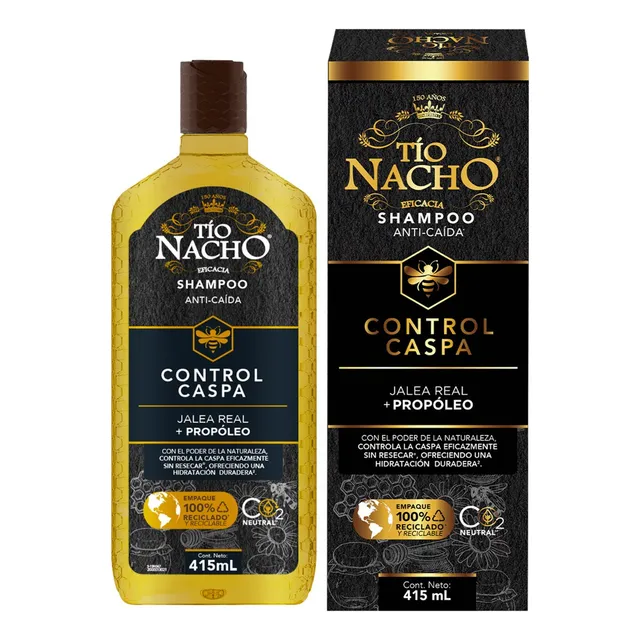 Shampoo Tío Nacho Control Caspa Con Propóleo De 415ml