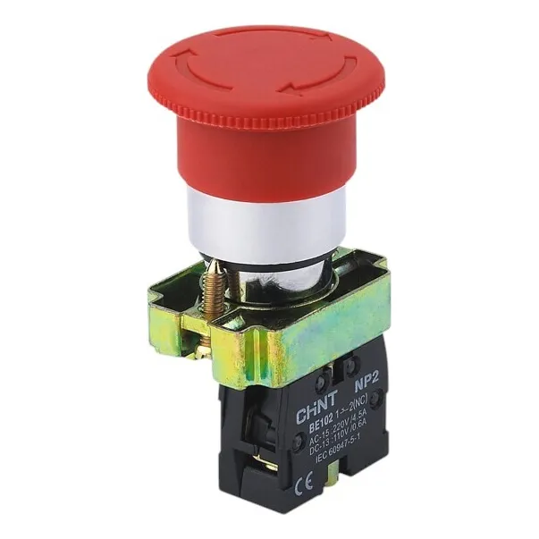Parada Emergencia Metalica Tipo Hongo 22mm