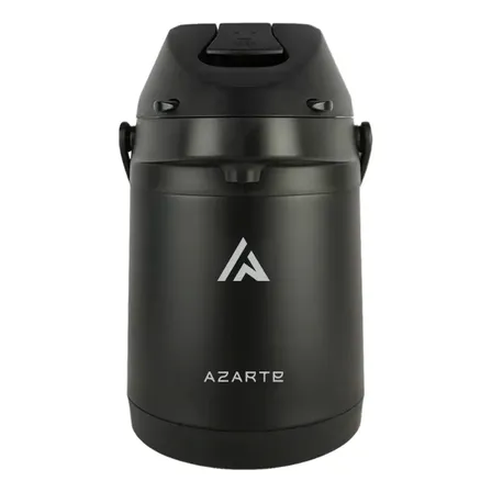 Garrafa Térmica Azarte 2,5l Inox Quente E Frio Com Alavanca