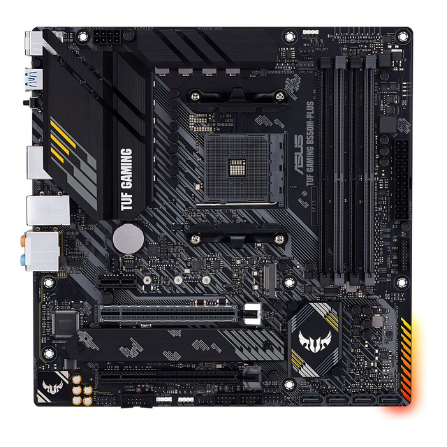 Placa-mãe Asus P/amd Am4 B550m-plus Tuf Gaming 4xddr4 Matx Placa-mãe Asus P/amd Am4 B550m-plus Tuf Gaming 4xddr4 Matx