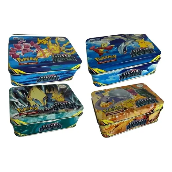 Cartas Pokemon Mazo 42 Cartas + Estuche De Metal Importadas 