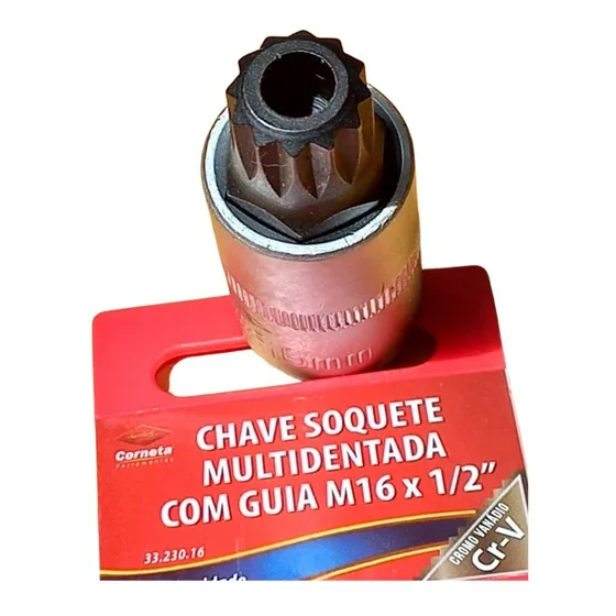 Soquete M16 C/ Furo Ideal Bujao Câmbio Vw Golf,gol,polo Etc