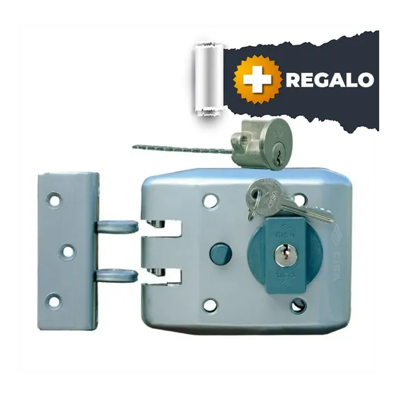 Cerradura Jimmy Proof Cisa Cilindro Suelto Pomo Fijo 60mm