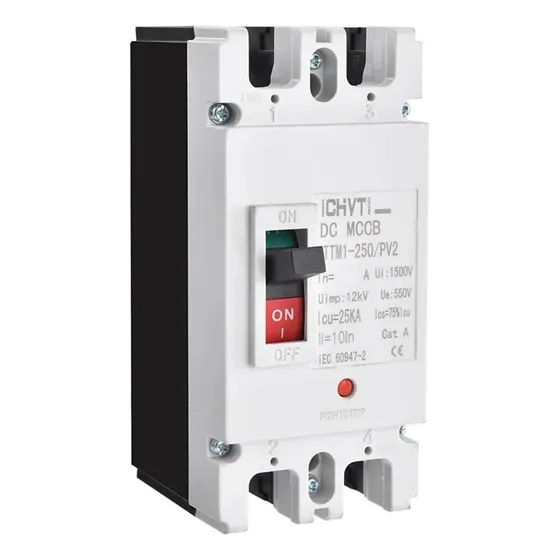 Interruptor Disyuntor 100a 2p Breaker Dc Solar Cd Moldeada