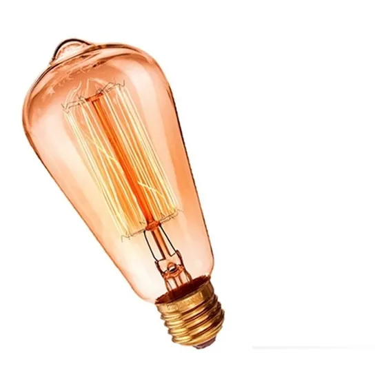 Lampara Vintage E27 Filamento Carbono St64 25w Dimerizable C